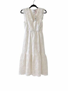 NWT Vineyard Vines White Eyelet Maxi Dress